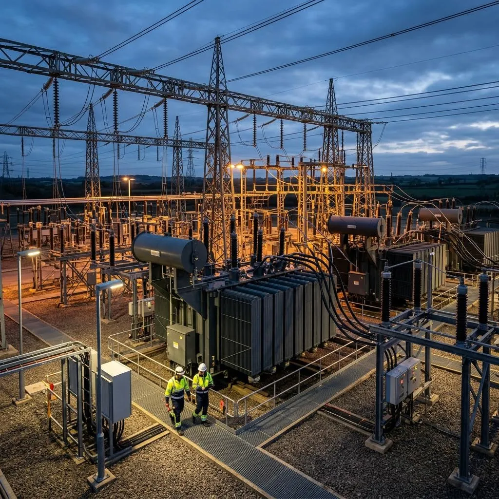 Modern high-voltage substation